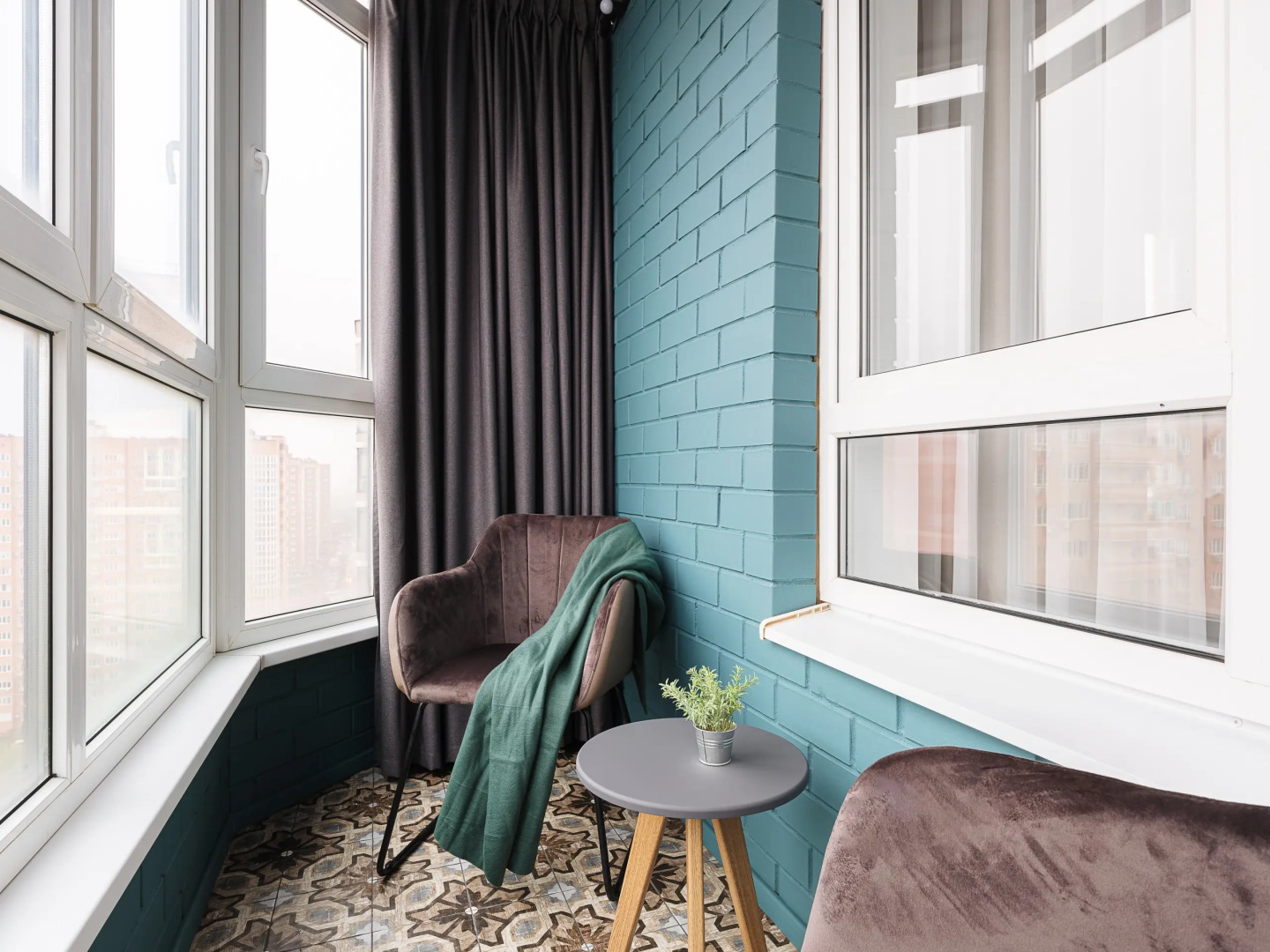 Апартаменты на 16 этаже с видом на парк Галицкого