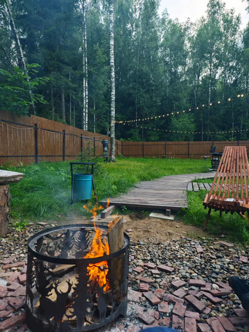 Частный Дом Уютный в Лесу с Чаном