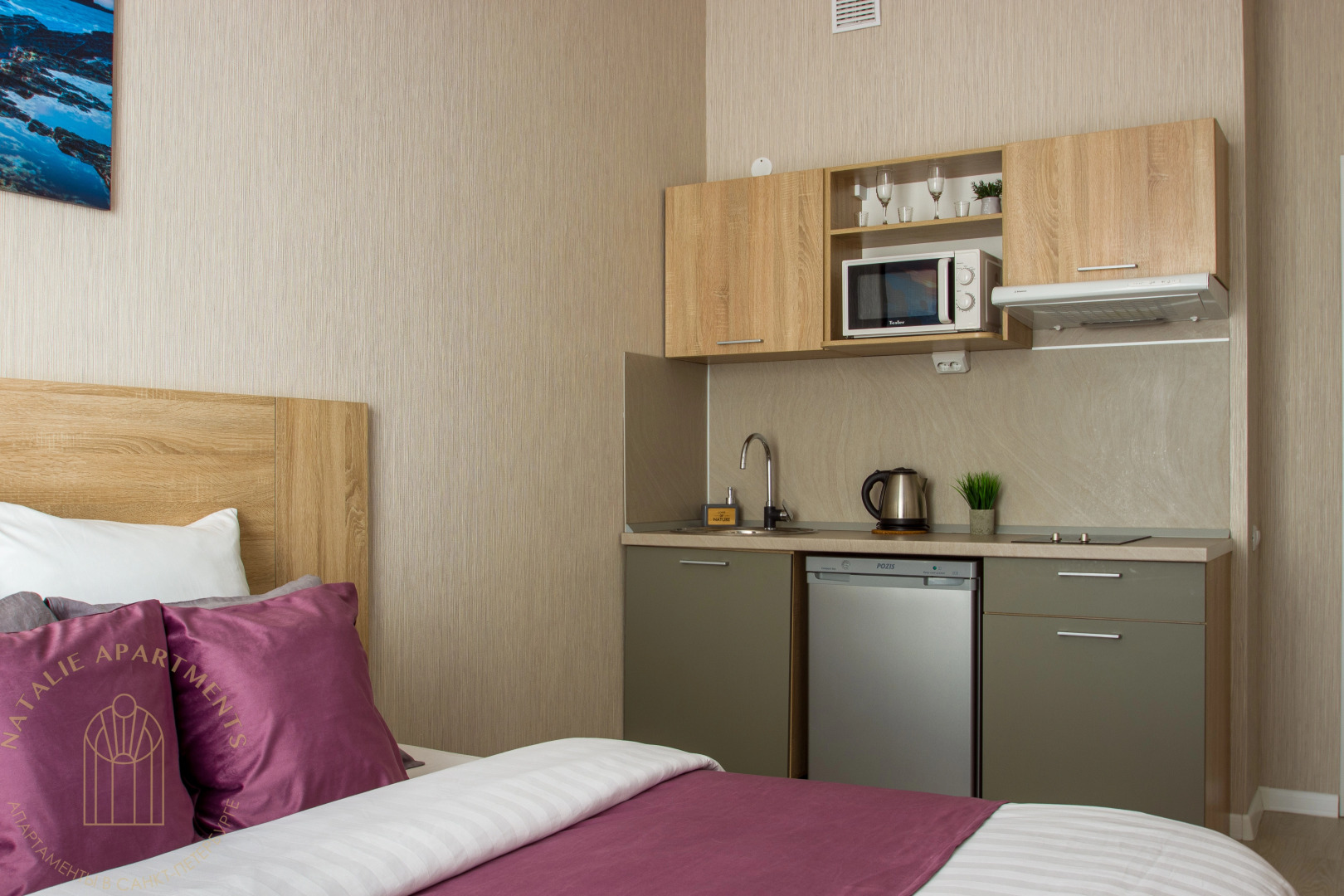 Апартаменты Студия Natalie Apartments Пулковское шоссе 14с6