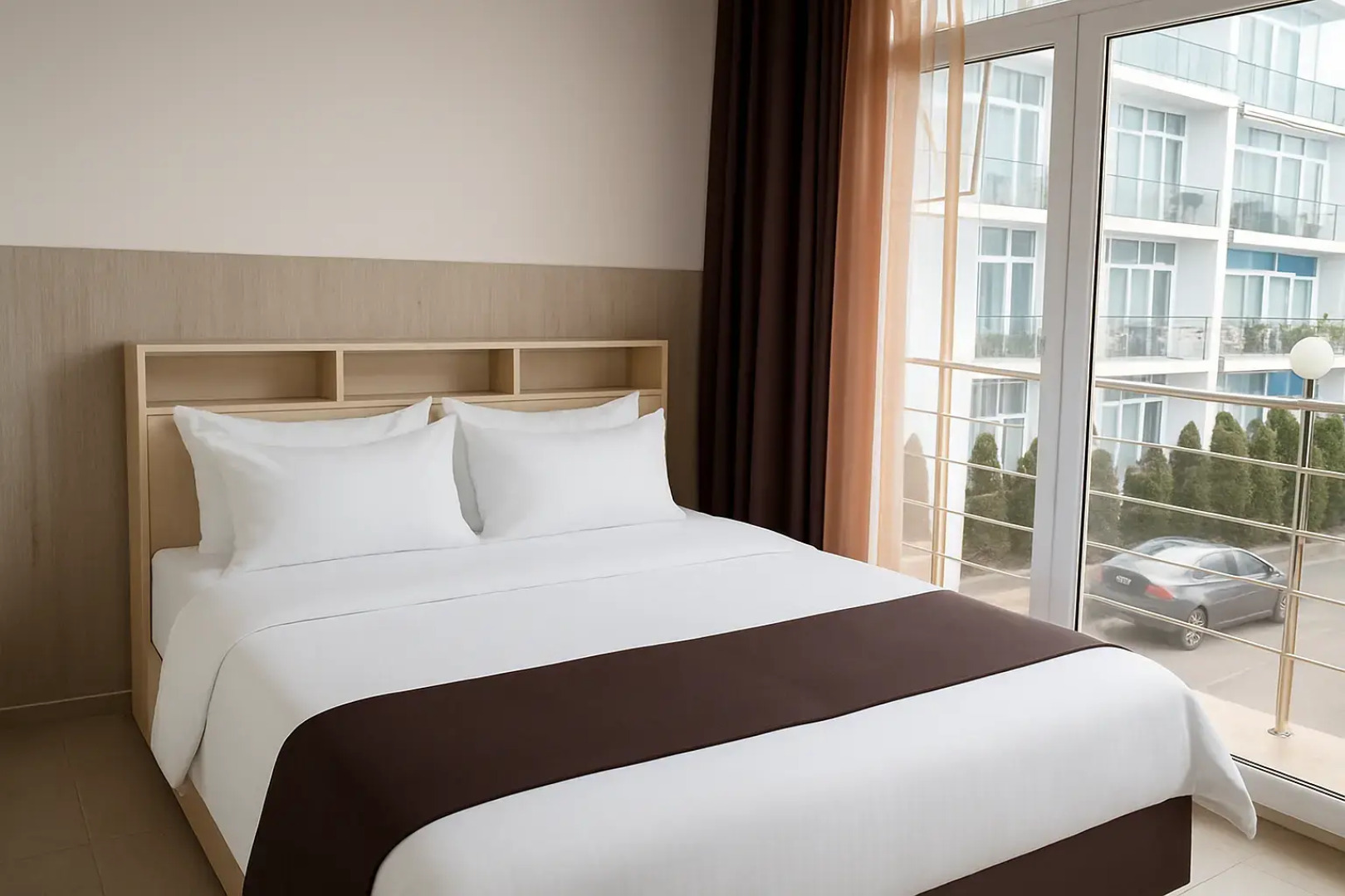 Квартира просторная для 6х гостей с кроваткой и пеленальным столиком для детей и кухонной зоной