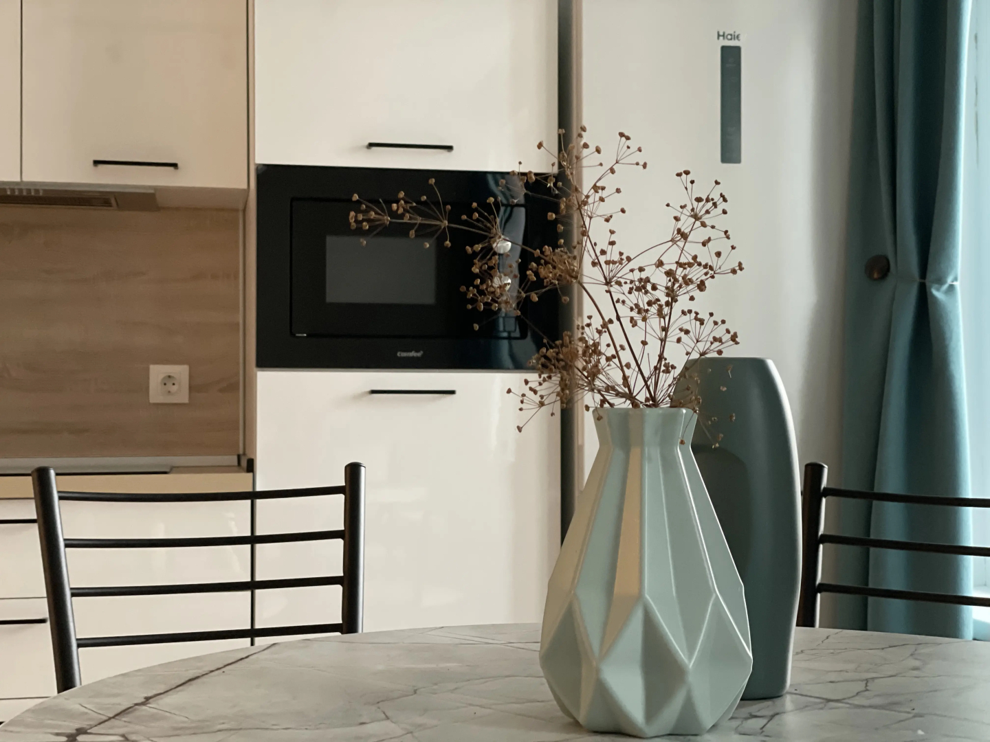 Квартира студия с дизайнерским ремонтом