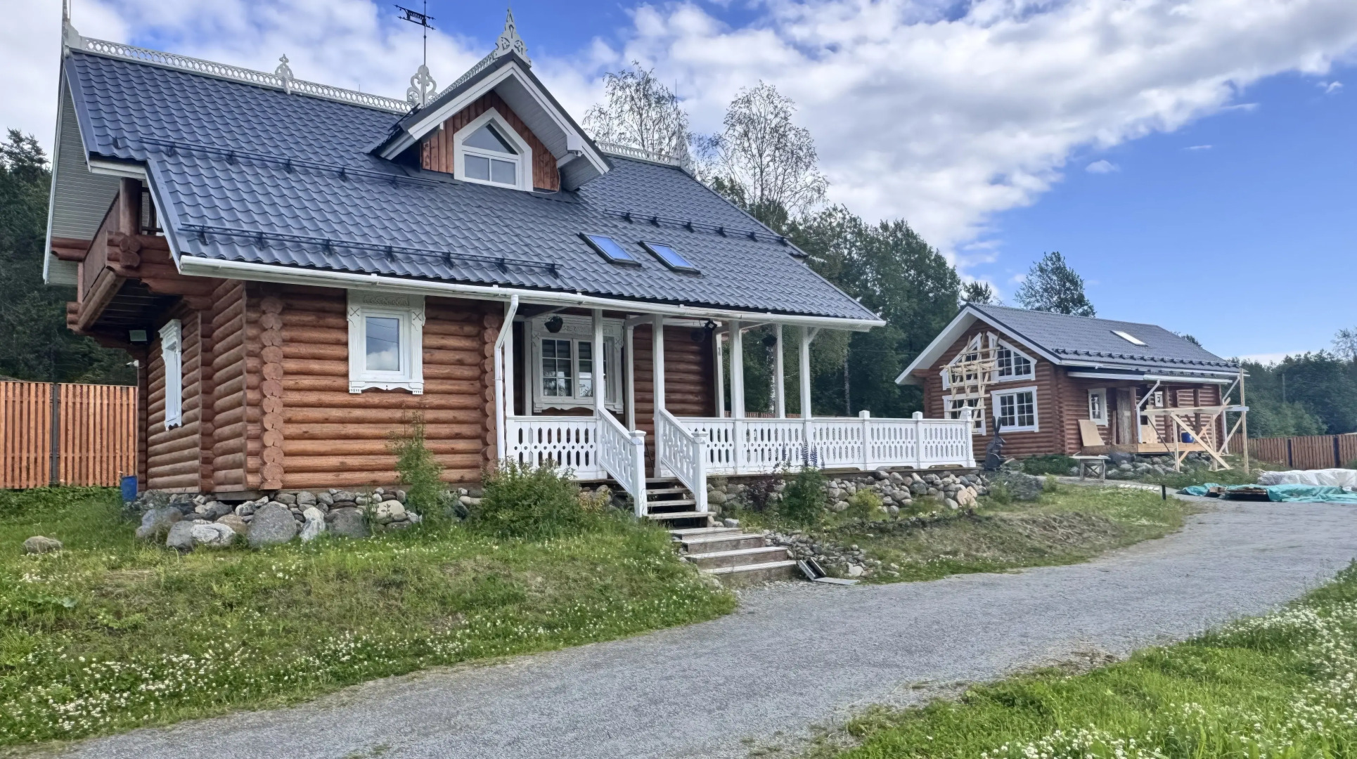 Частный дом Усадьба "Ладожские этюды" у подножия горы Хийденвуори