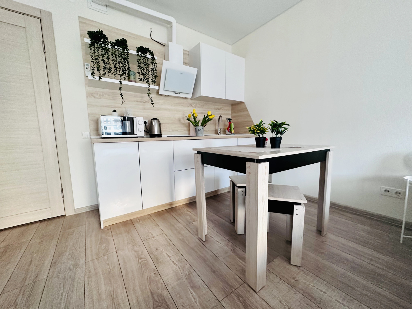 Апартаменты Стильная студия рядом с источниками.