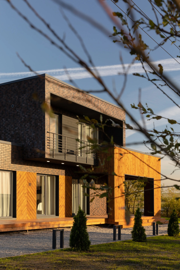 Частный дом Новый двухэтажный дом Ваби-саби