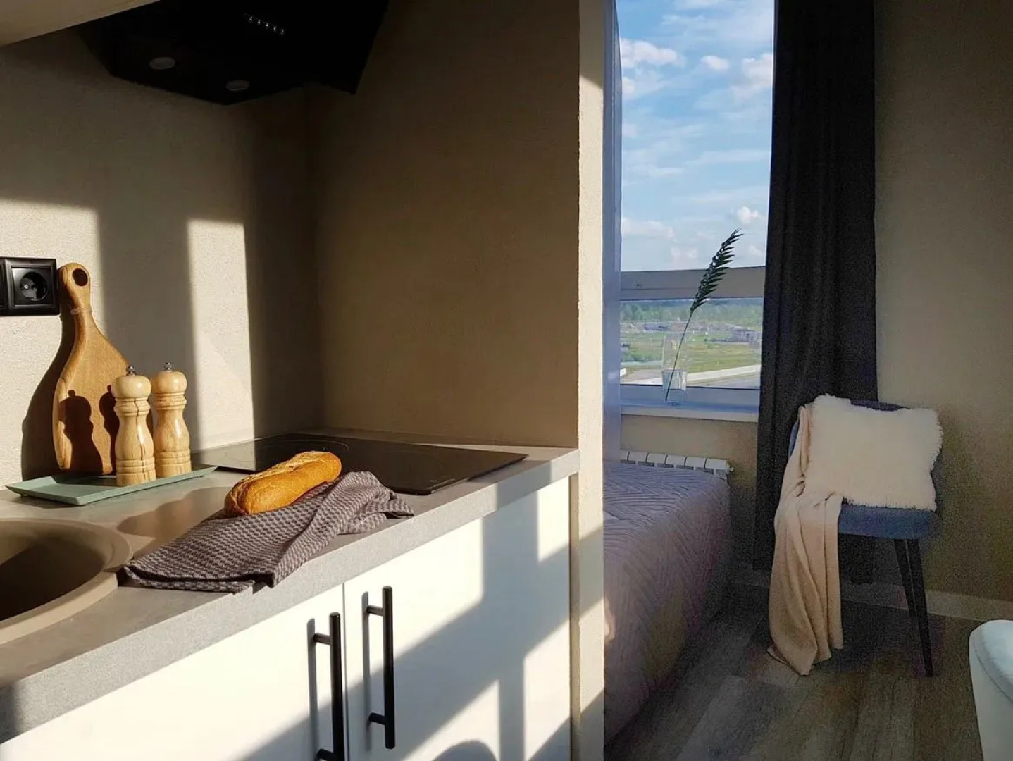 Апартаменты с 2-мя окнами у метро Спартак