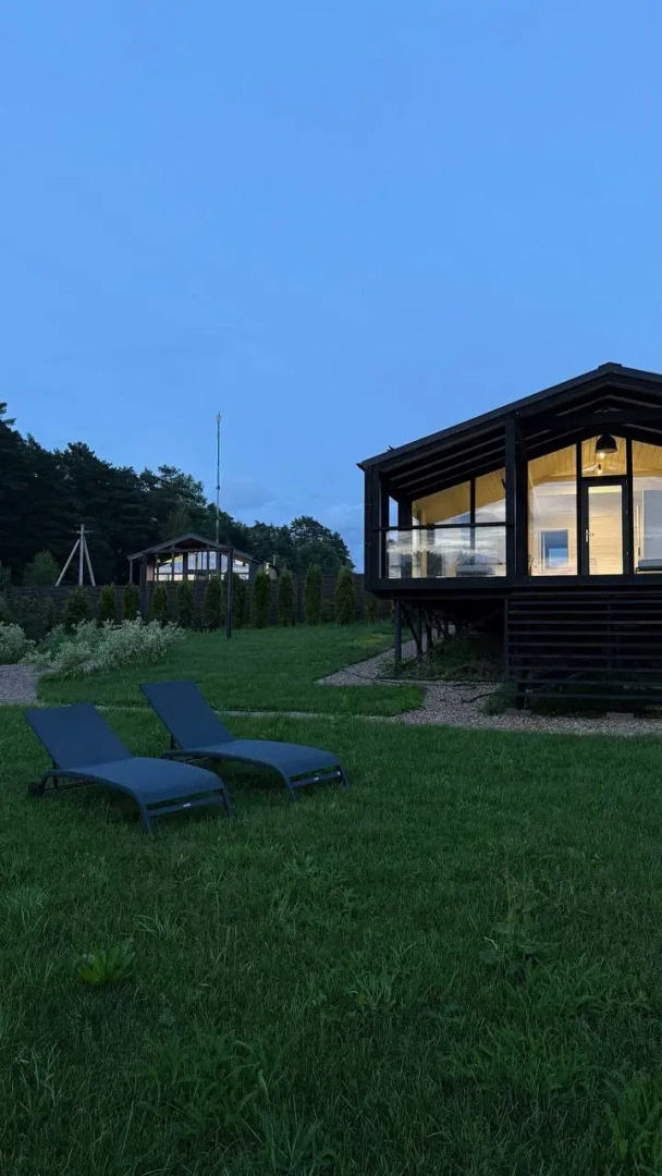 Частный Дом с шикарным видом на закаты с панорамной сауной и купелью