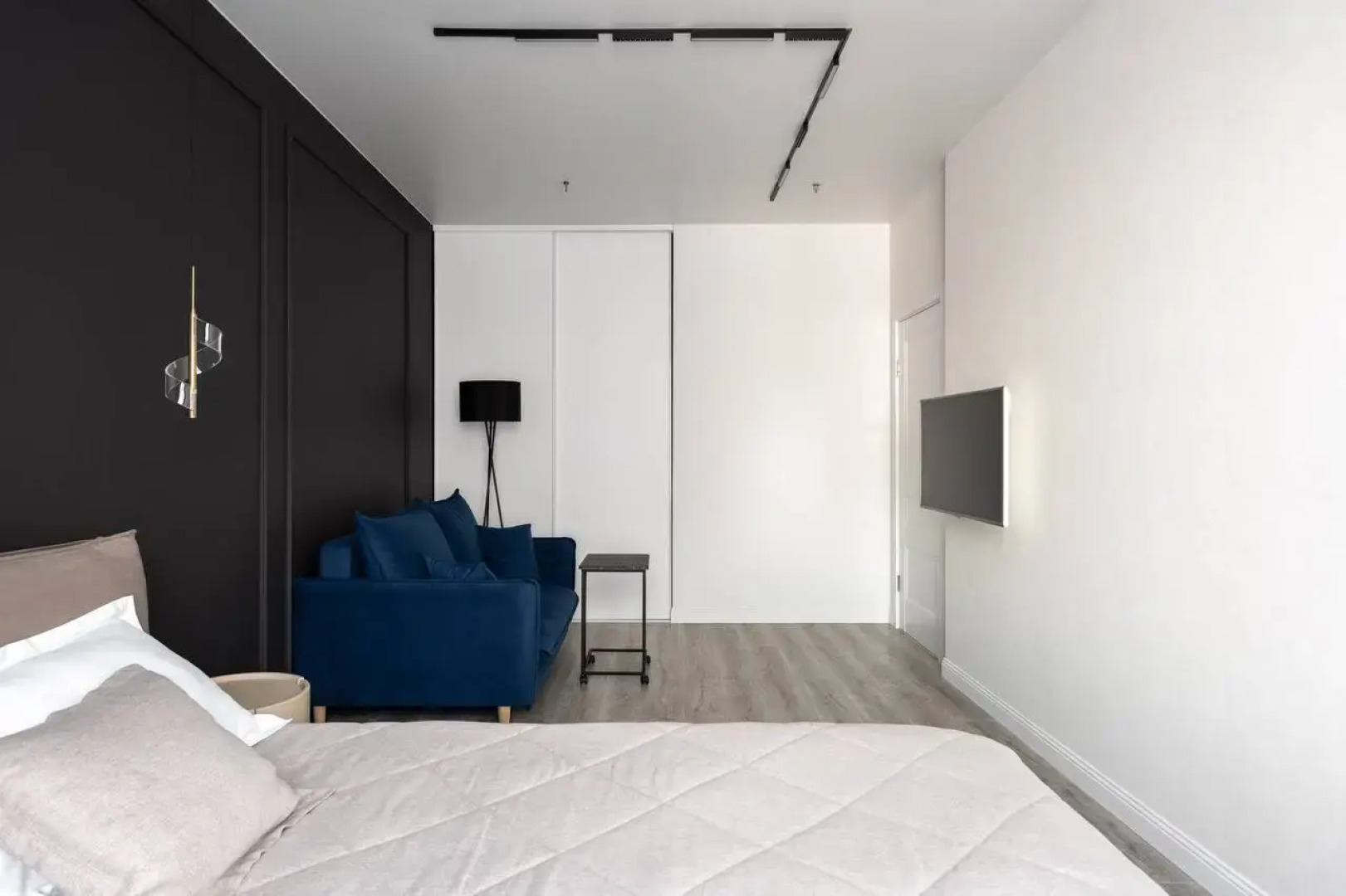 Квартира в синих тонах