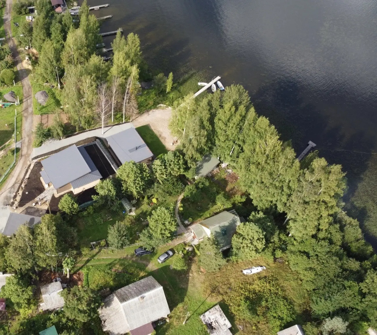 Гостевой дом Дом с сауной  у озера 70м