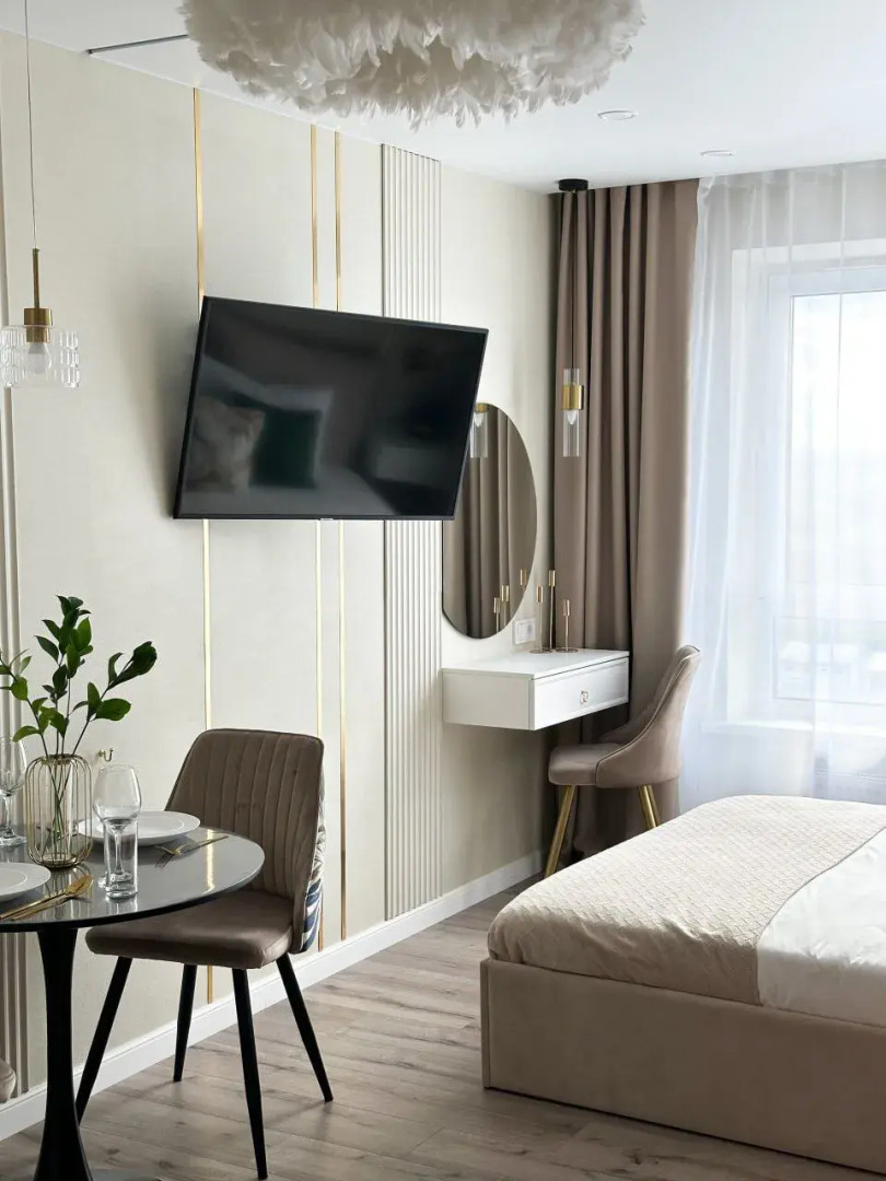 Квартира Новая уютная студия рядом с ж/д вокзалом и историческим центром