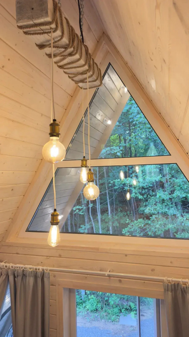 Частный дом Уютный а-фрейм Заичья норка с дизайнерским ремонтом