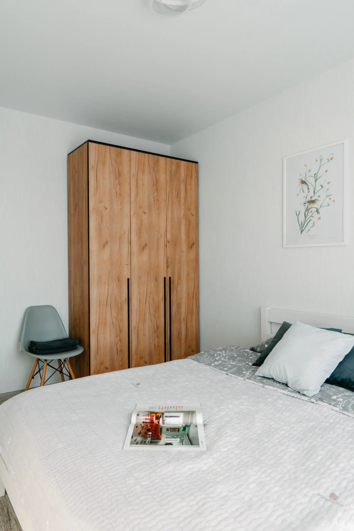 Квартира с Современным Дизайном Студия + Спальня