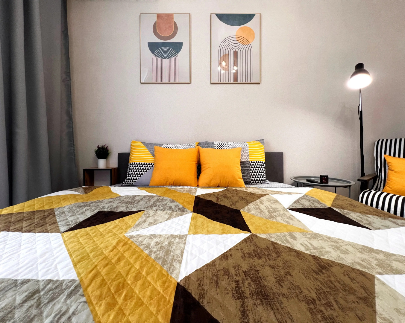 Апартаменты Студия с видом на горы и бассейн