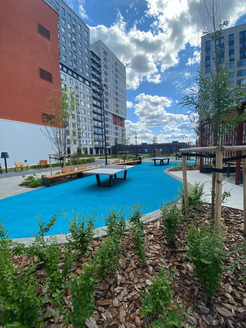 Квартира 1-к., 38,6 м², 2 кровати