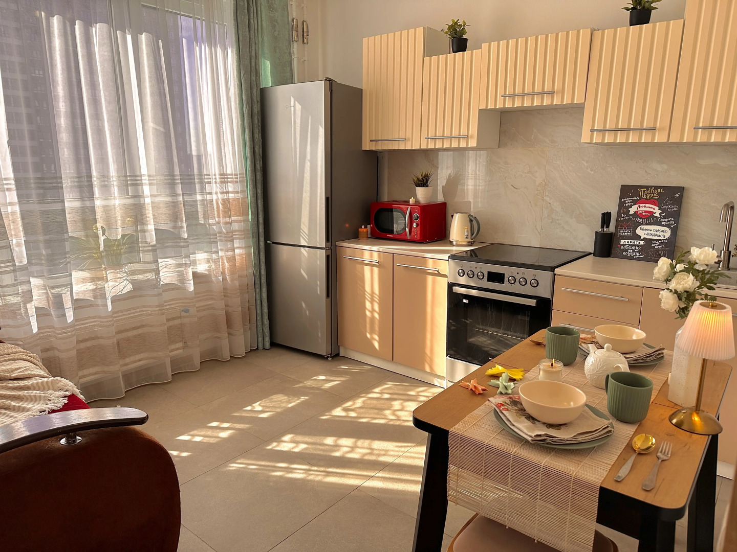 Квартира Просторная 1-комнатная рядом с Ботаническим садом