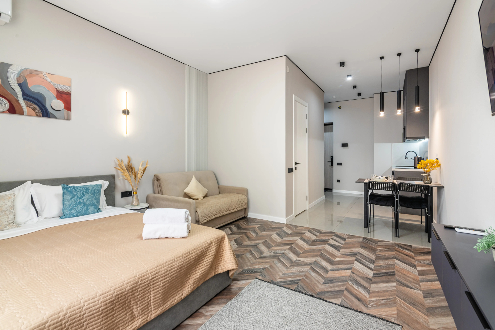 Апартаменты Студия Bounty рядом с ТРЦ Мега Парк (197)