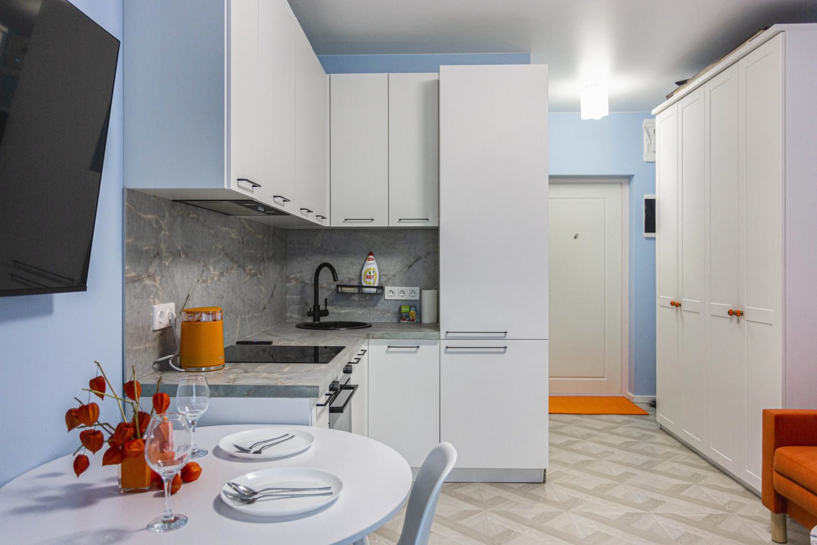 Квартира Шикарнaя Уютнaя Студия в ЖК Пpокшинo в 15 Минутах Езды от Аэропорта Внуково