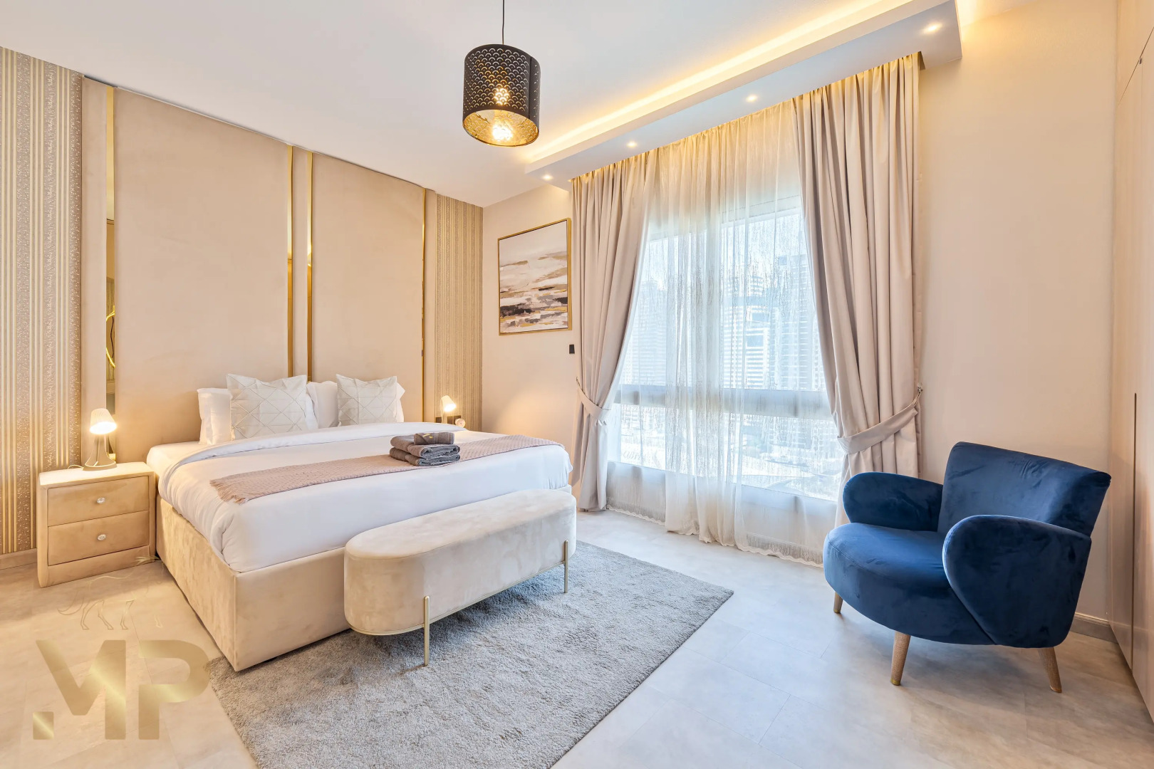 Апартаменты Marco Polo - Enjoy Marina views from a cozy 1BR in Dubai Marina