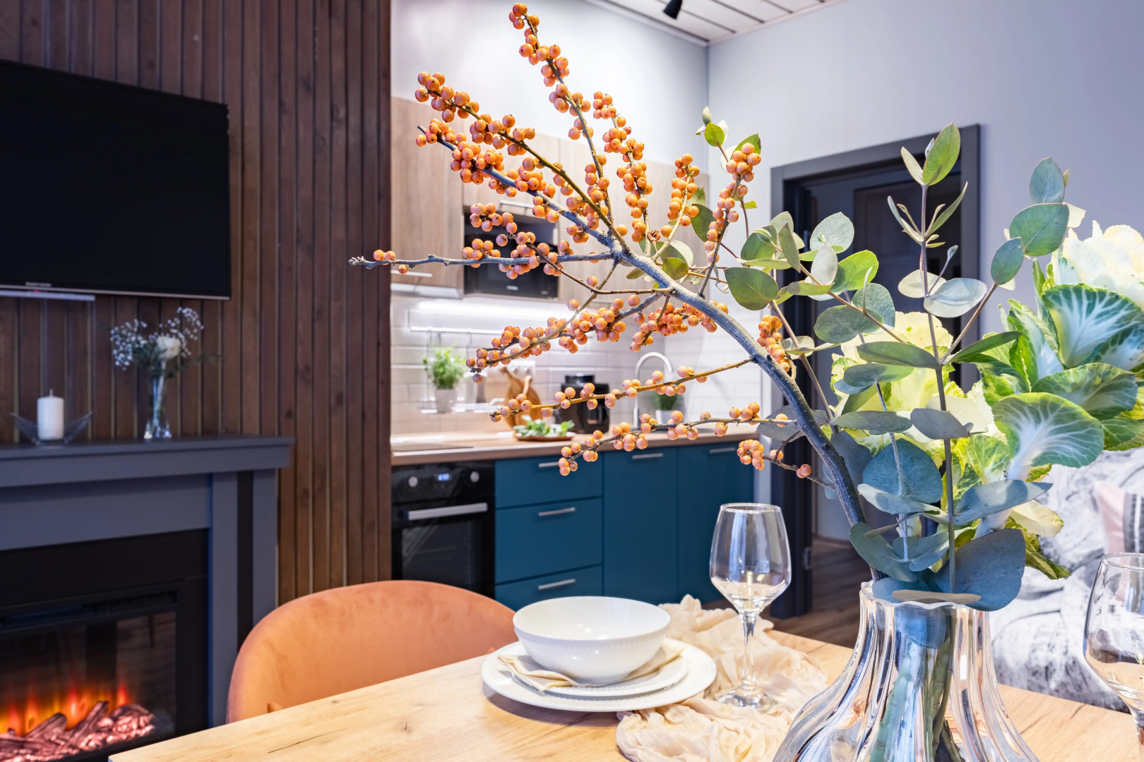 Апартаменты Лукоморье с камином и террасой у курорта