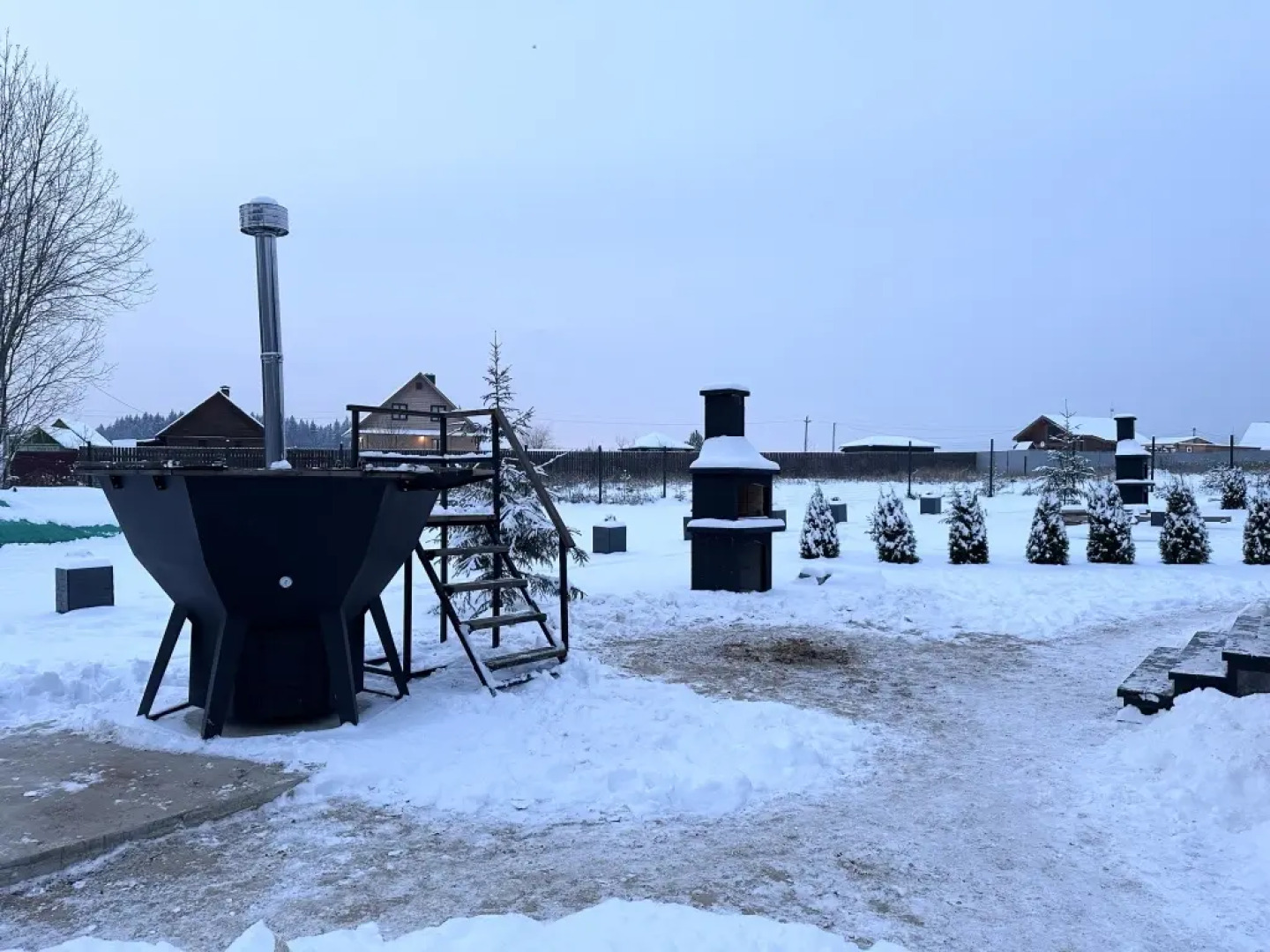 Частный Дом Барнхаус №3 с дровяной баней и горячим чаном на 7 человек