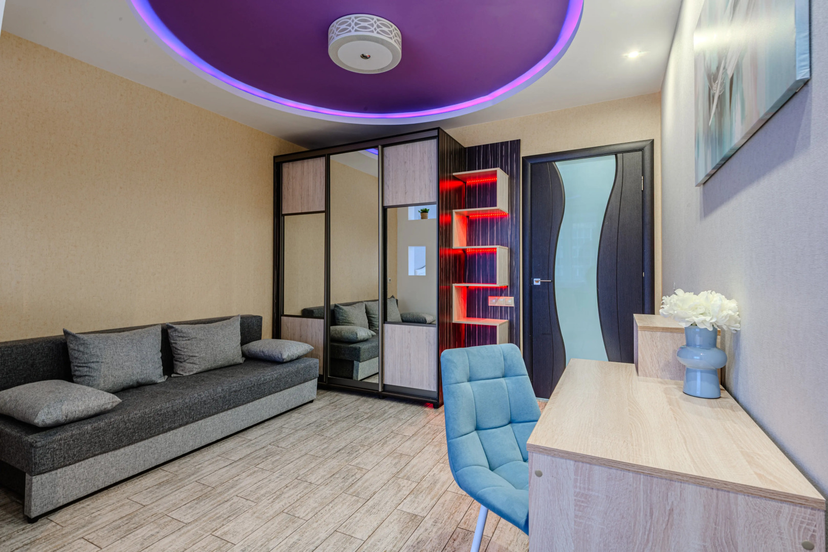 Квартира 1-к в тихом зеленом районе на Лукина 4 от RentAp, 4 сп.места