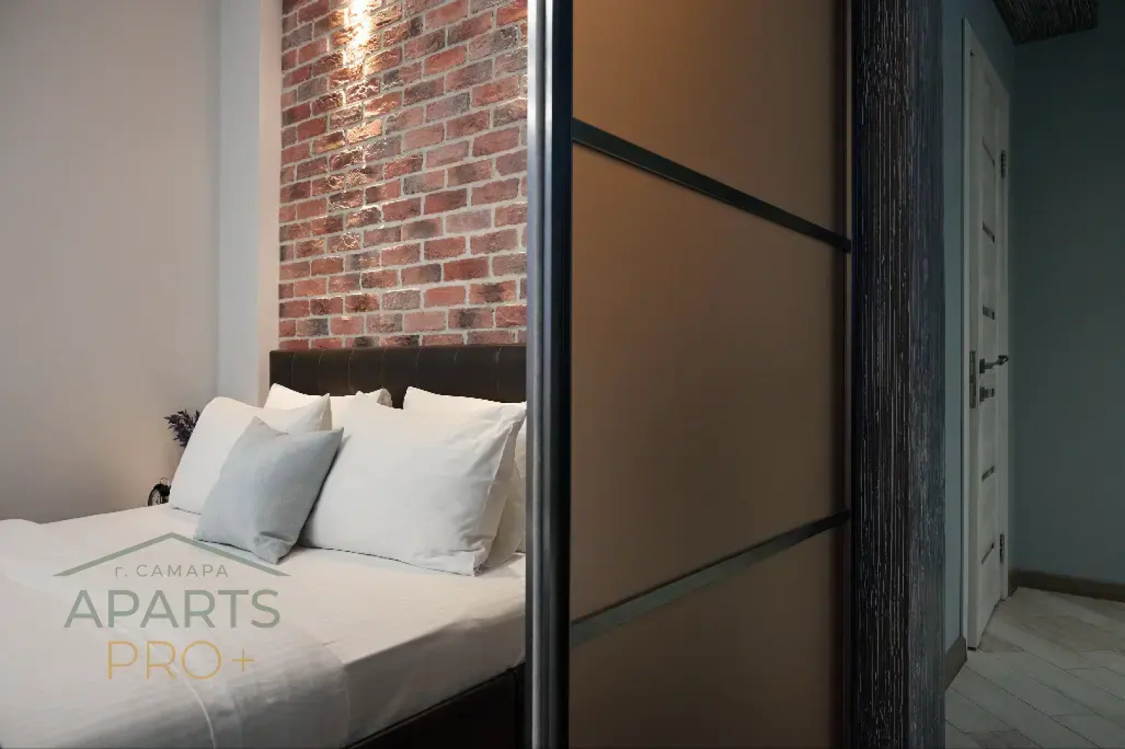 Квартира Aparts Pro Стильная студия у Волги в ЖК Бриг на 7 этаже