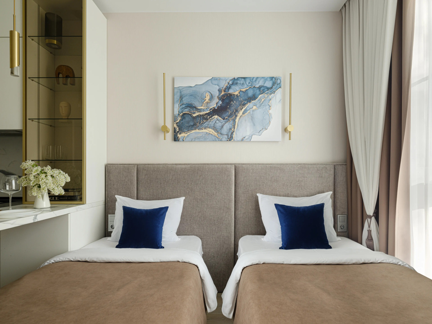 Апартаменты Дизайнерские с видом на сосны с закрытым двором