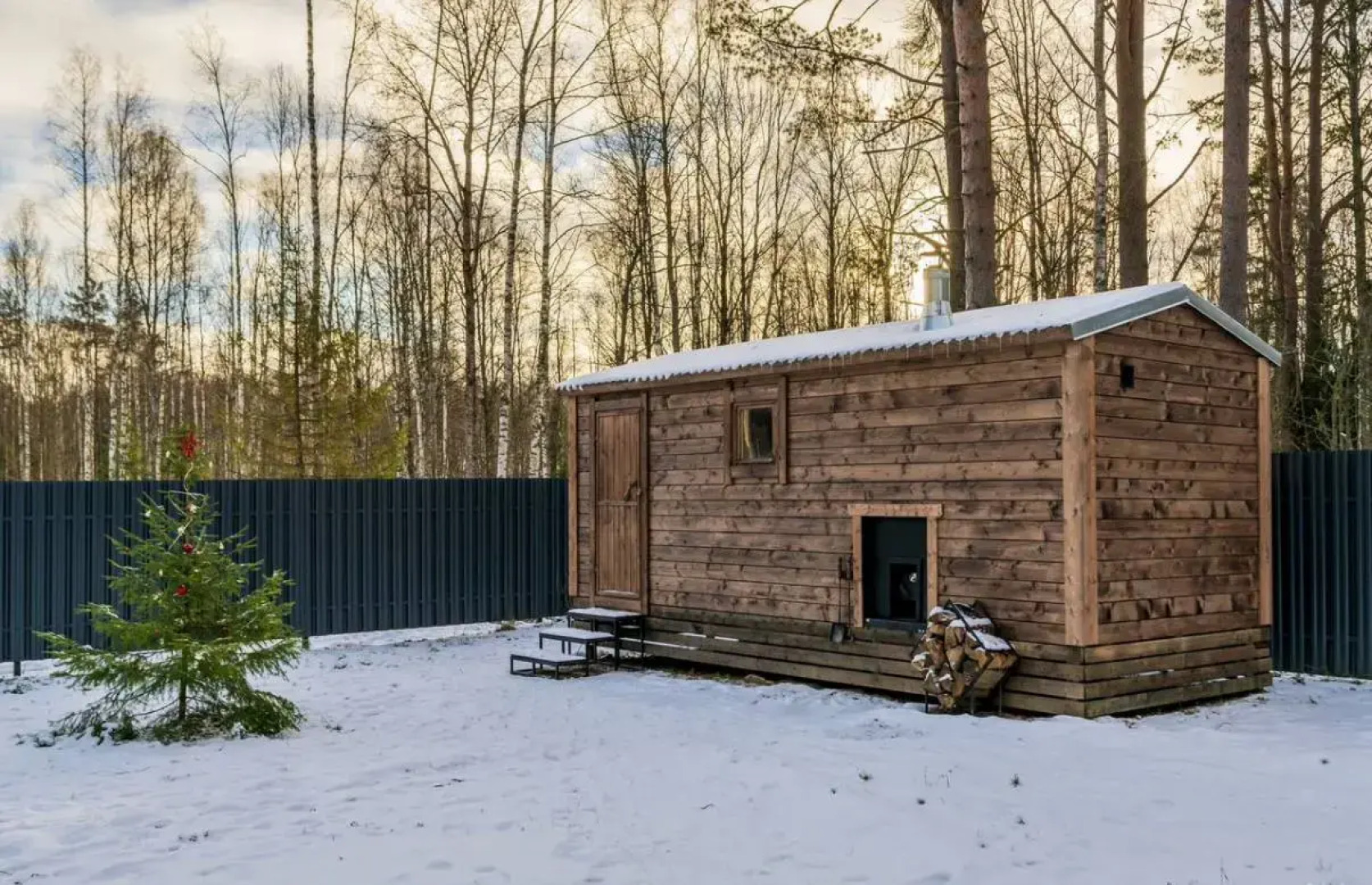 Частный дом Дом в сосновом лесу