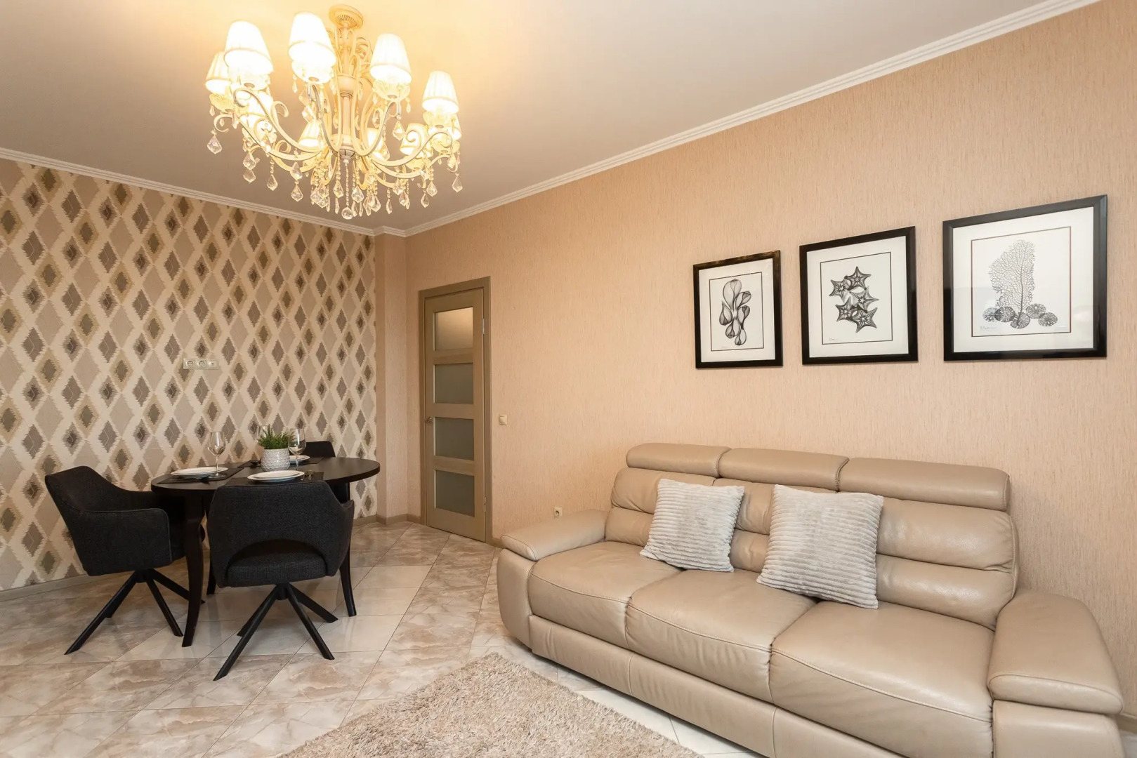 Апартаменты Crown39 - 1к №104: 57 м2, 15 этаж из 21