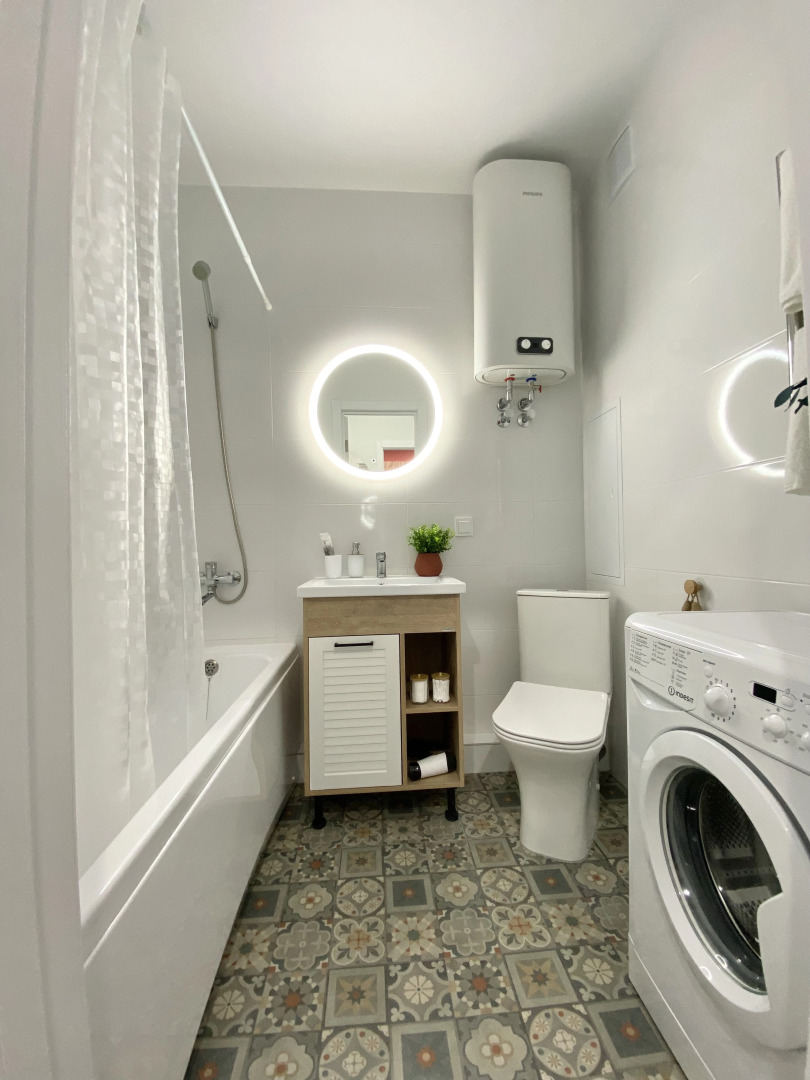 Квартира В скандинавском стиле с красивым видом на город для 4х гостей