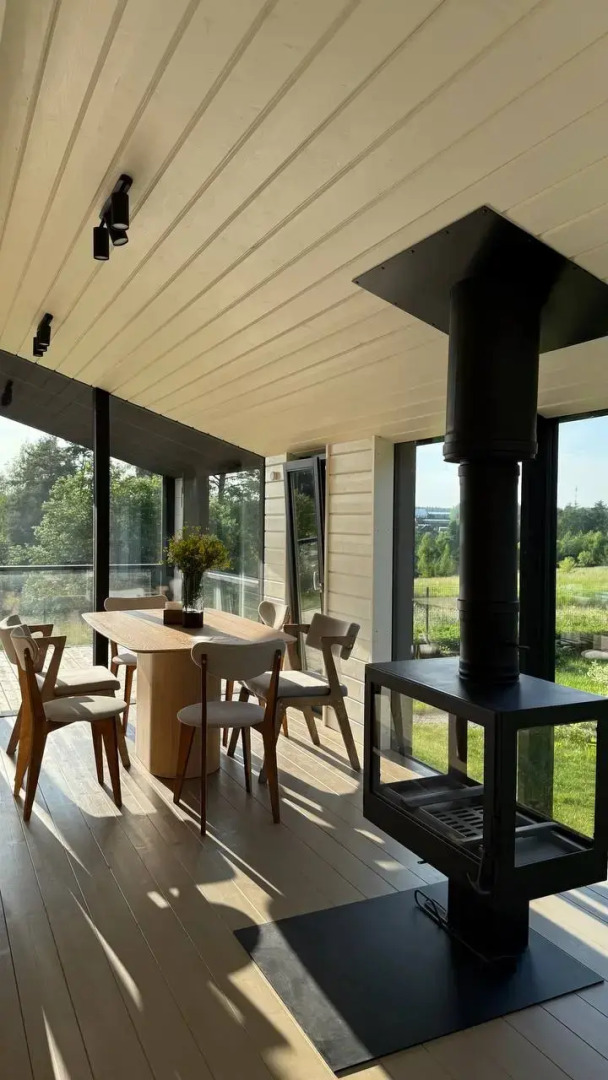 Частный Дом с шикарным видом на закаты с панорамной сауной и купелью