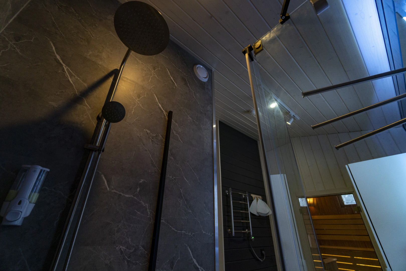 Дом Барнхаус у озера с панорамным остеклением