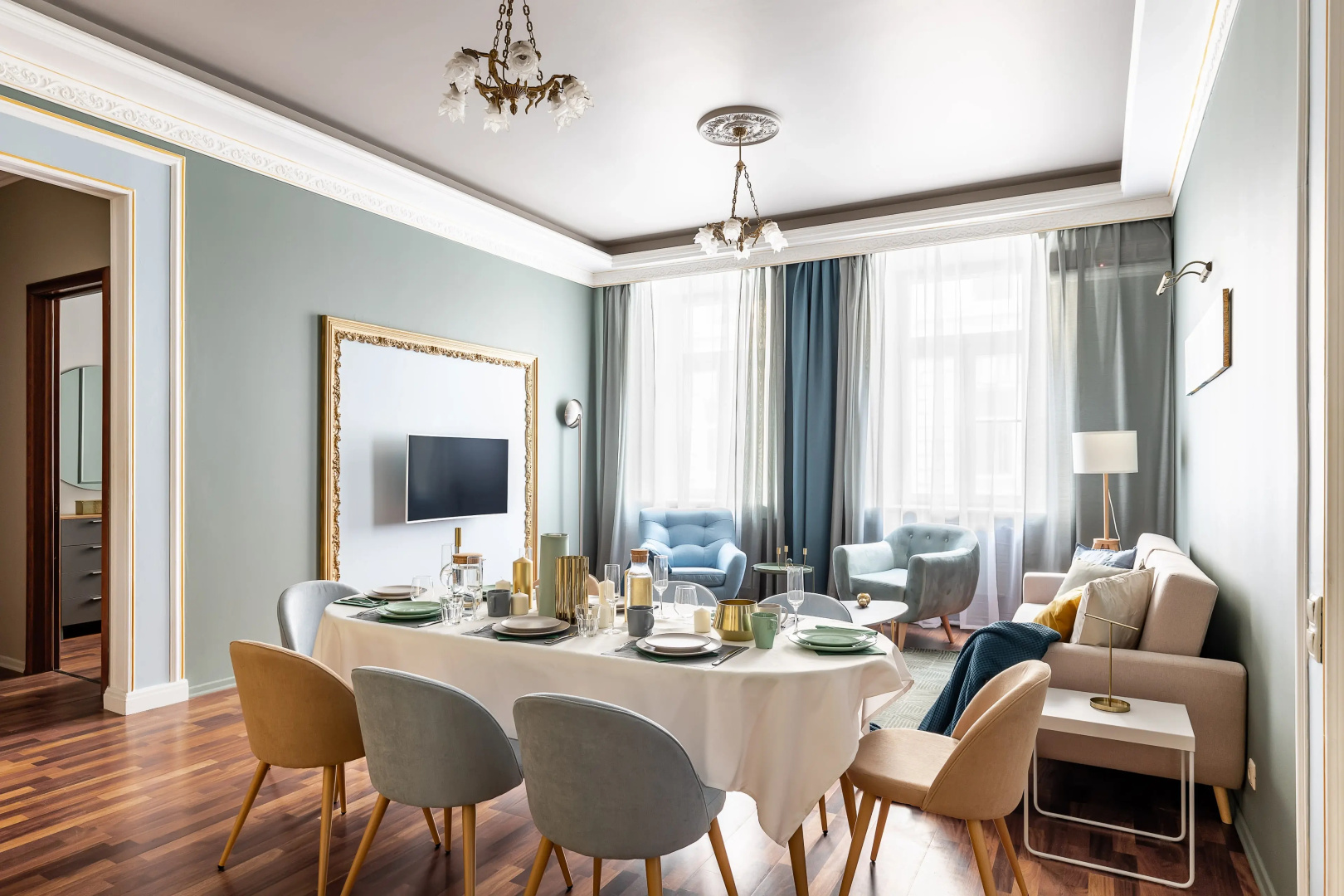 Апартаменты Riverside 160 кв.м на Набережной Реки Мойки