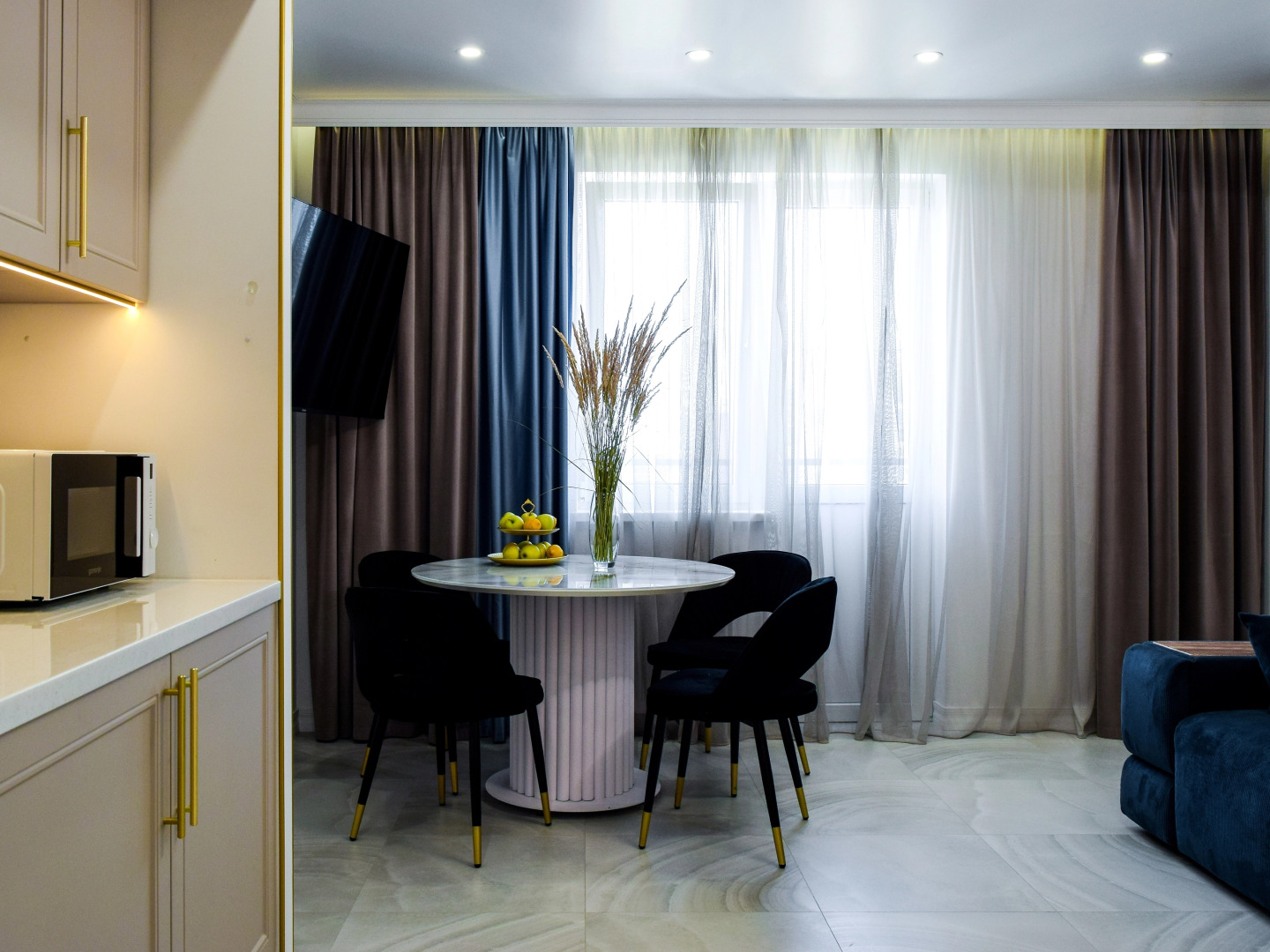 Апартаменты Морент с дизайнерским ремонтом в ЖК Фрукты