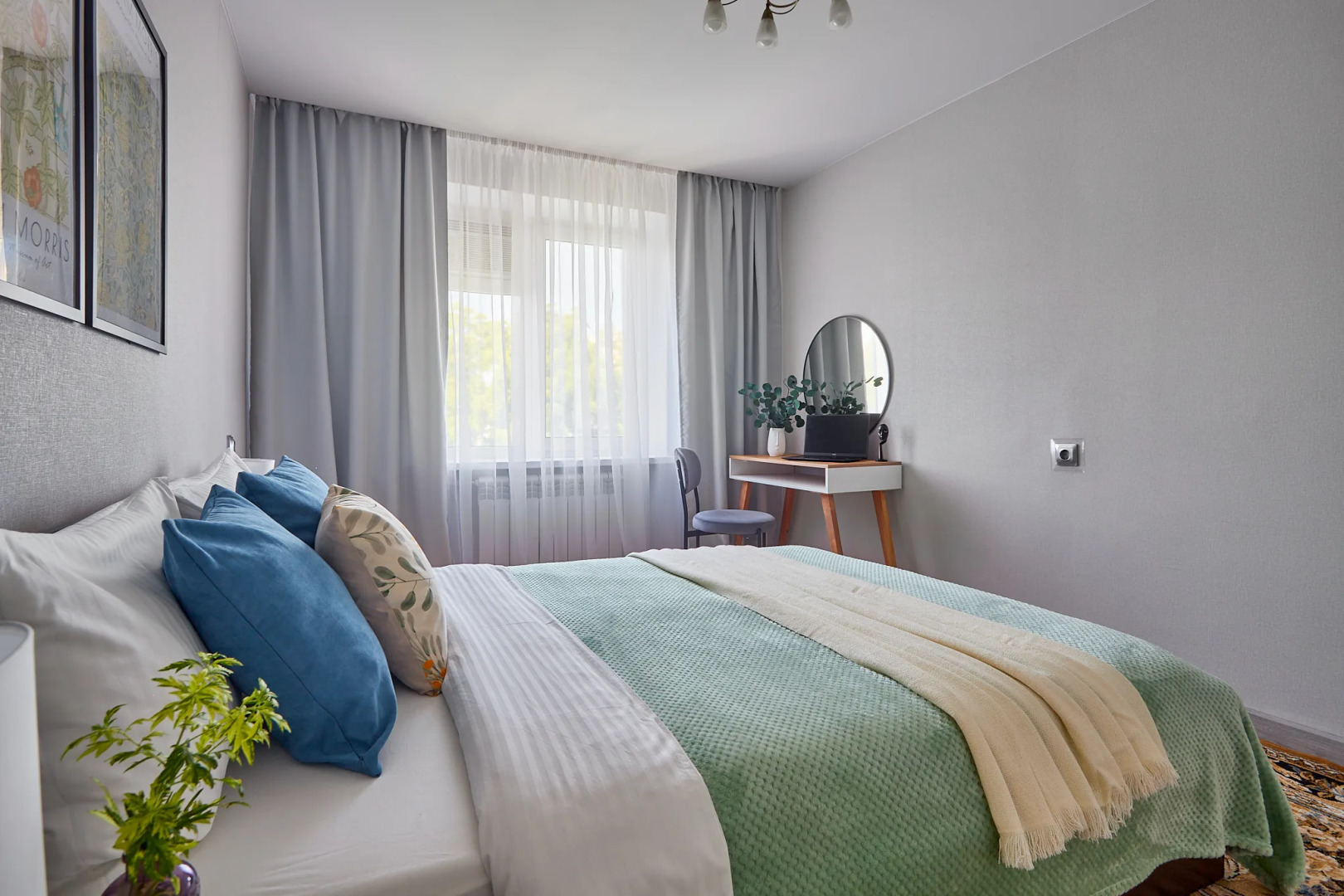 Квартира Двухкомнатная в центре с Балконом и Видом на Город