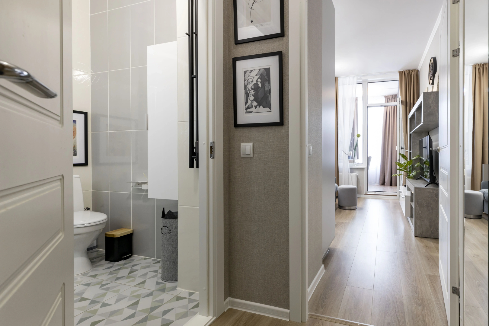 Квартира Уютная дизайнерская студия рядом с Экспофорумом Спб