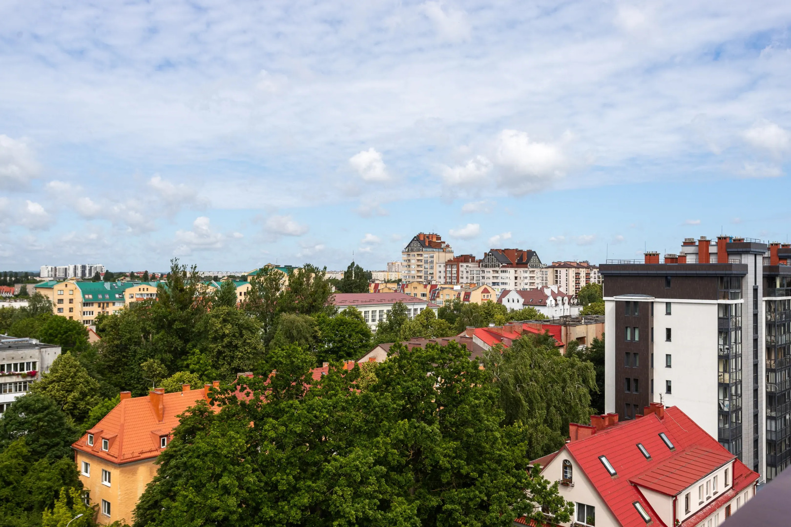 Квартира класса комфоpт плюс с красивым видом из окна в историческом центре города Амалиенау
