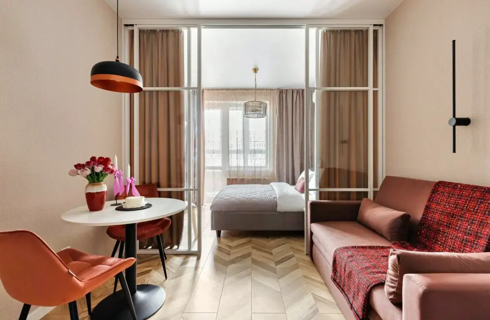 Квартира Студия Бордо в ЖК Абрикосово