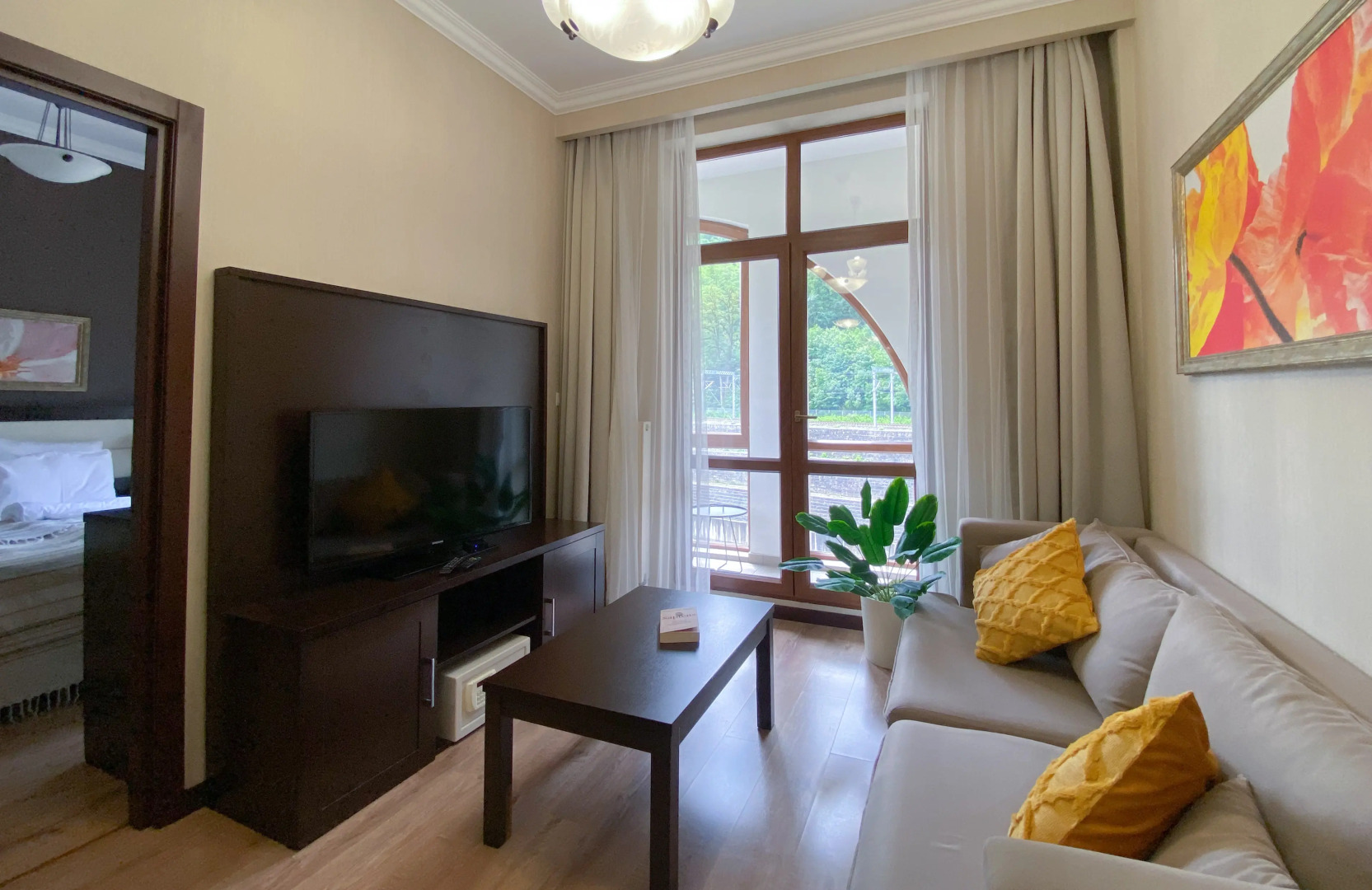 Однокомнатная квартира с Видом на Горы в 300м от Подъёмника