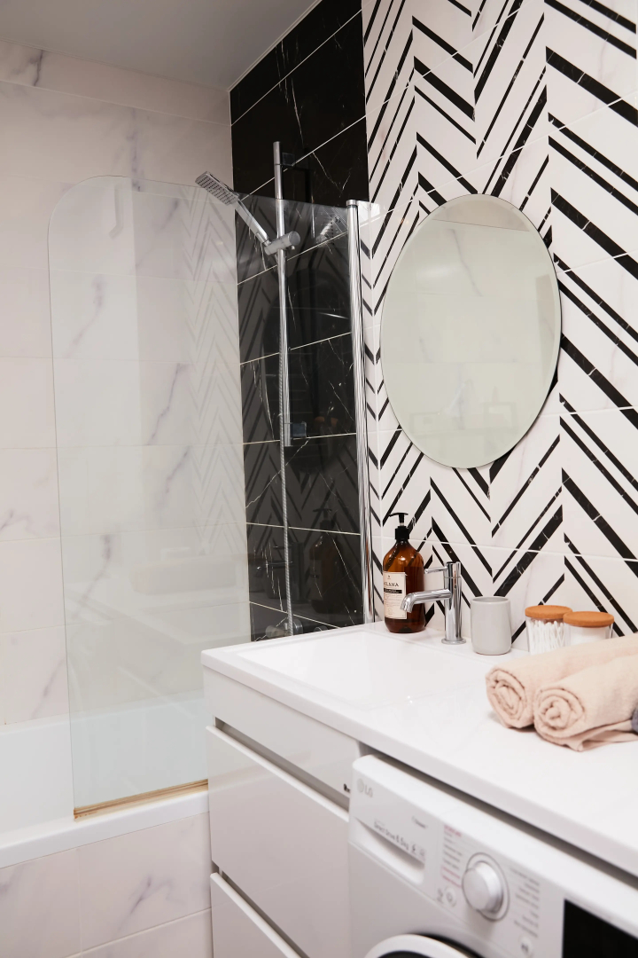 Апартаменты Luma White #2 в центре города с красивым видом на балконе