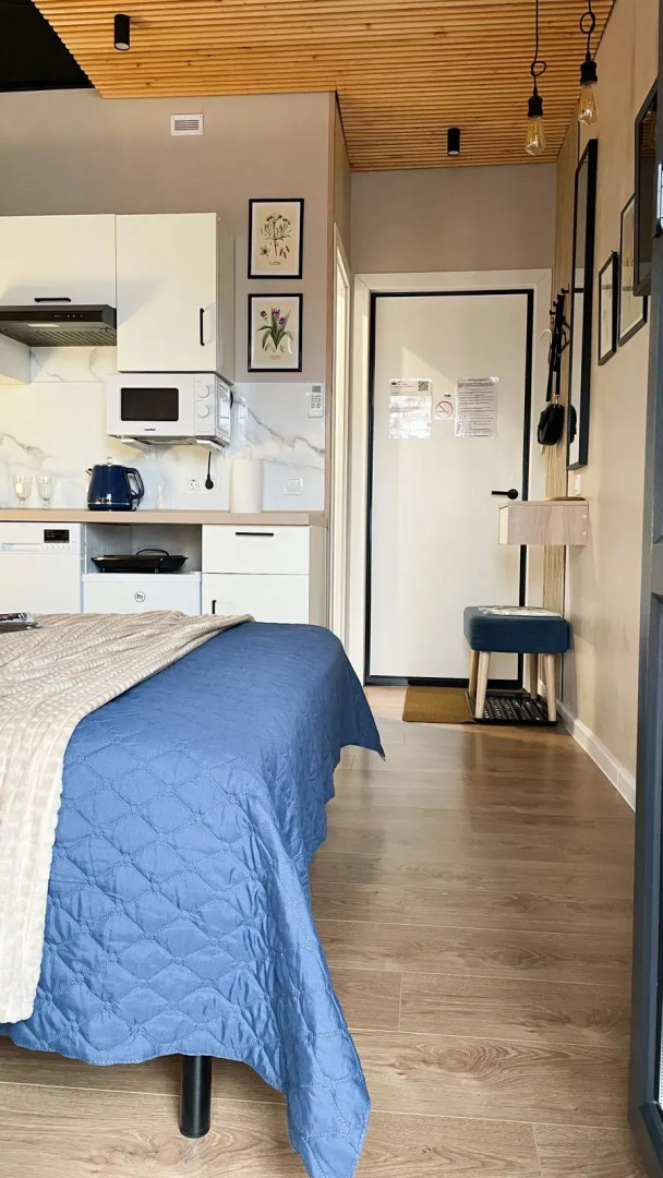 Квартира Современная и уютная студия с дизайнерским ремонтом в ЖК Самовароff