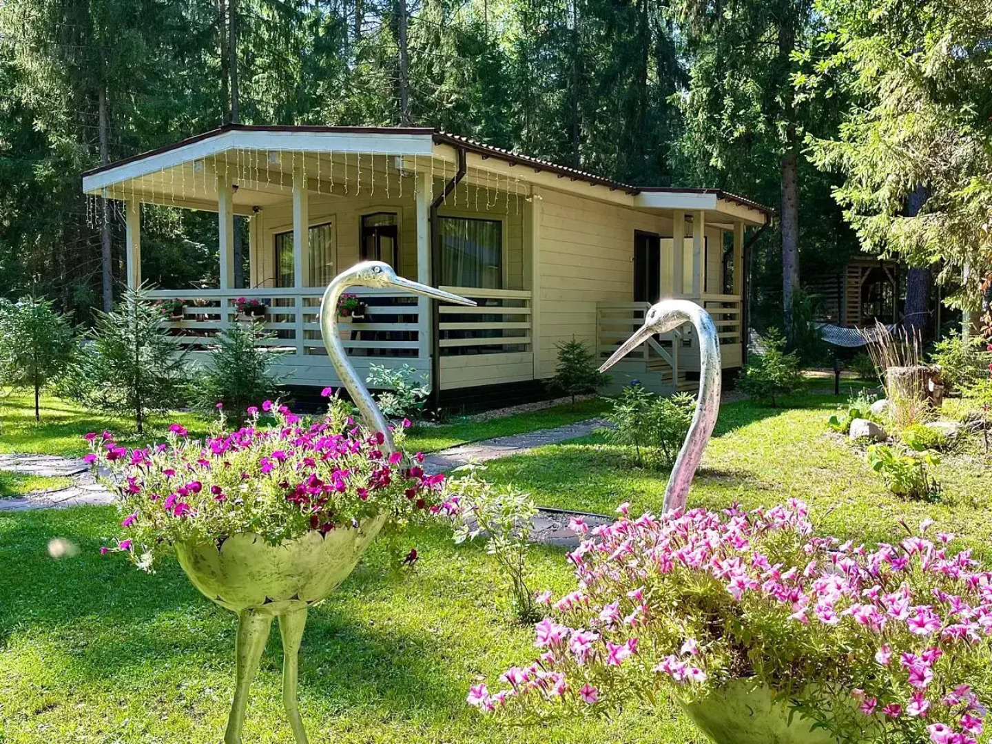 Домик на опушке на берегу Озера Волго на Селигере - коттеджи Сосновый бор