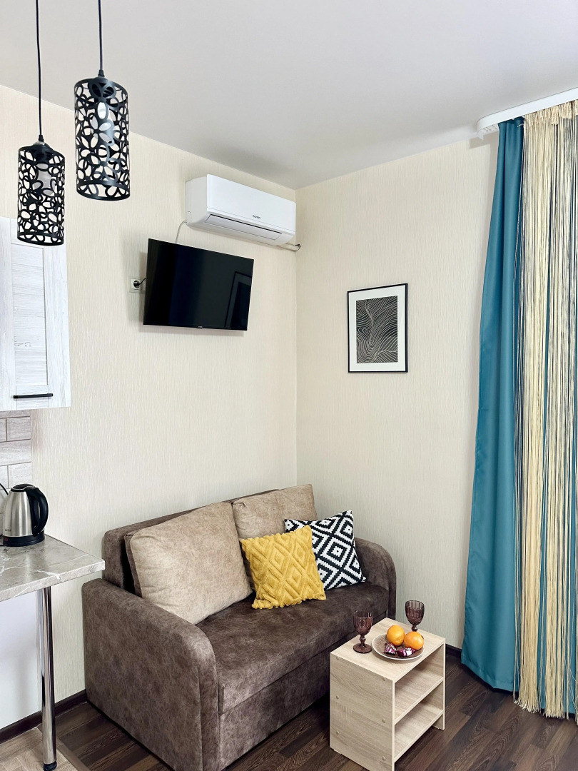 Квартира-студия с красивым видом на город