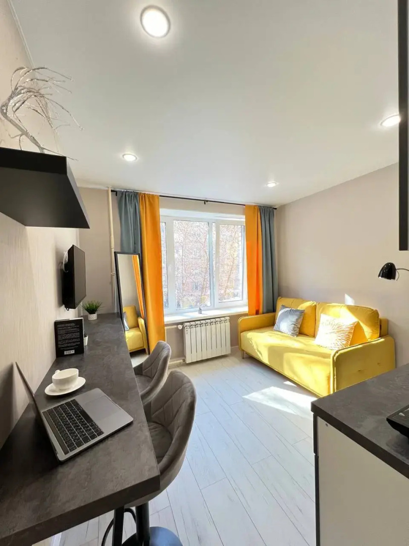 Апартаменты Яркие апартаменты Yellow у метро Кузьминки