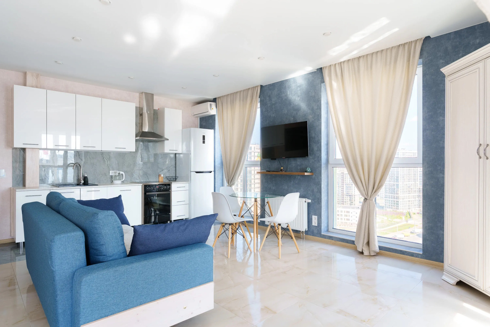 Квартира 1-ком студия, ул. Николы Теслы 14. Минск-мир