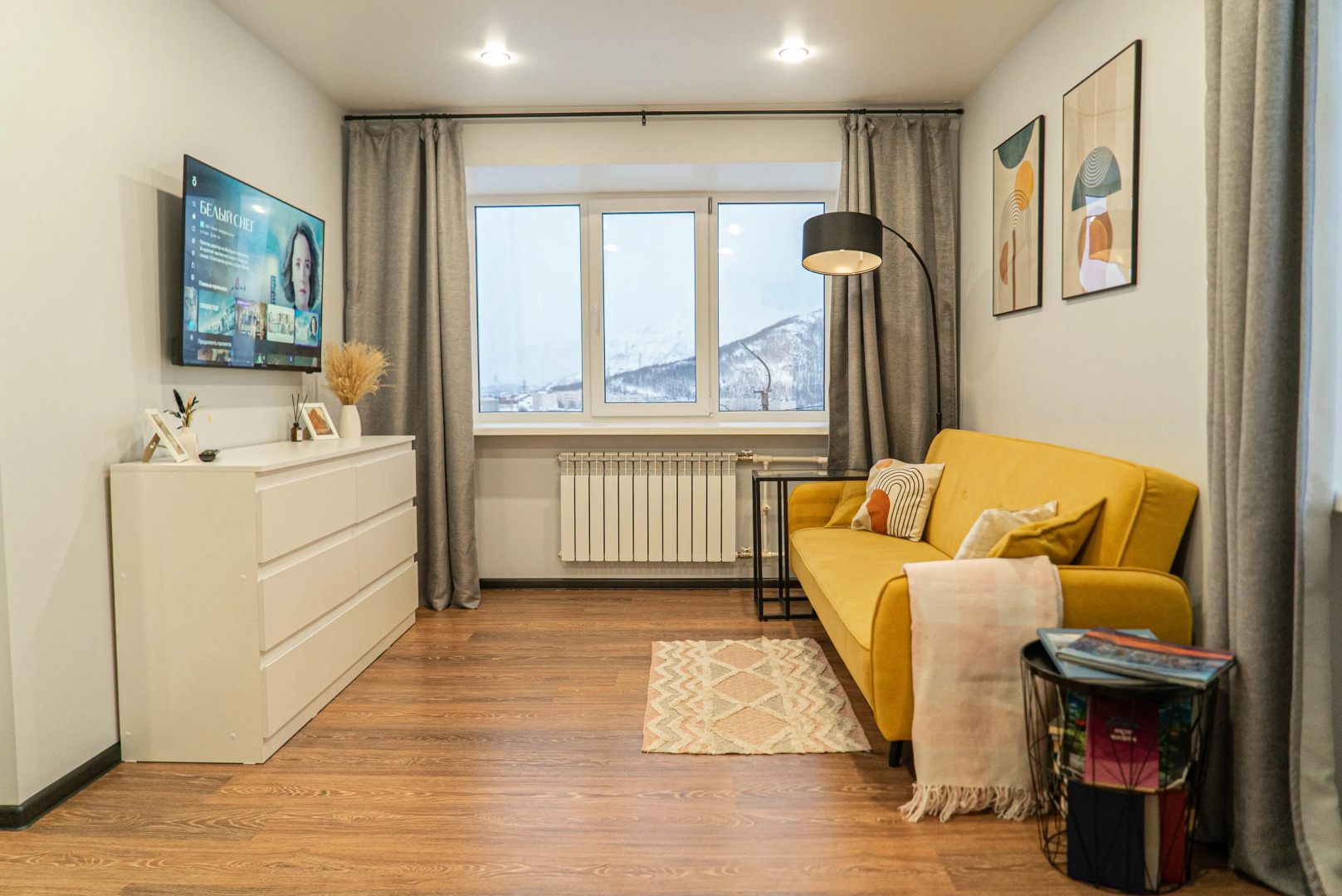 Квартира Уютная 1-к с Потрясающим Видом на Горы