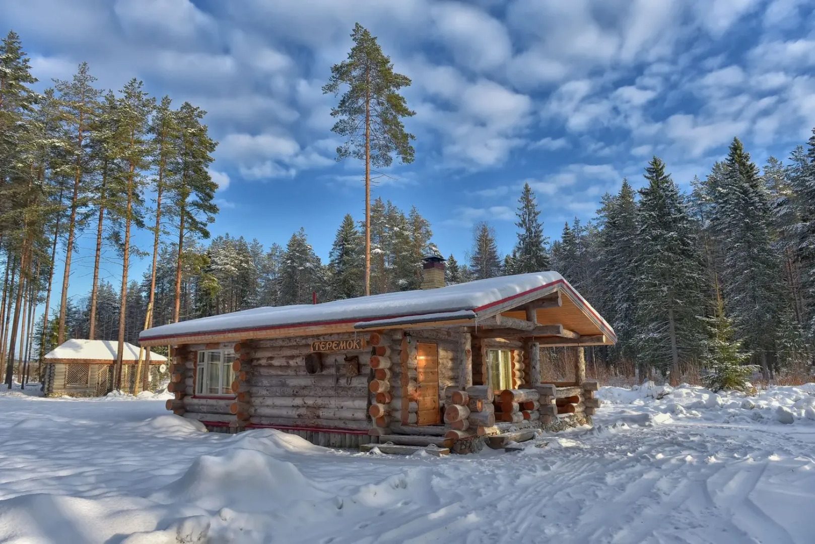 Коттедж Карелия Медвежка с Видом во Внутренний Двор