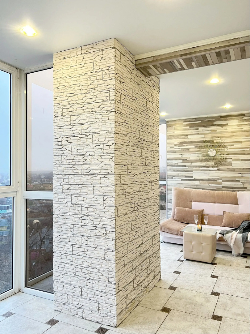 Квартира Роскошная Kravc Group с камином и просторной лоджией