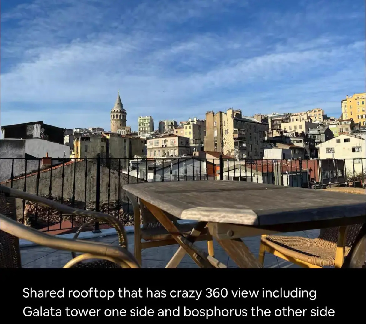 Апартаменты Cozy house with a crazy Bosphorus view on a shared terrace