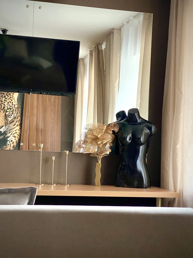 Квартира Студия рядом с набережной с круглой ванной