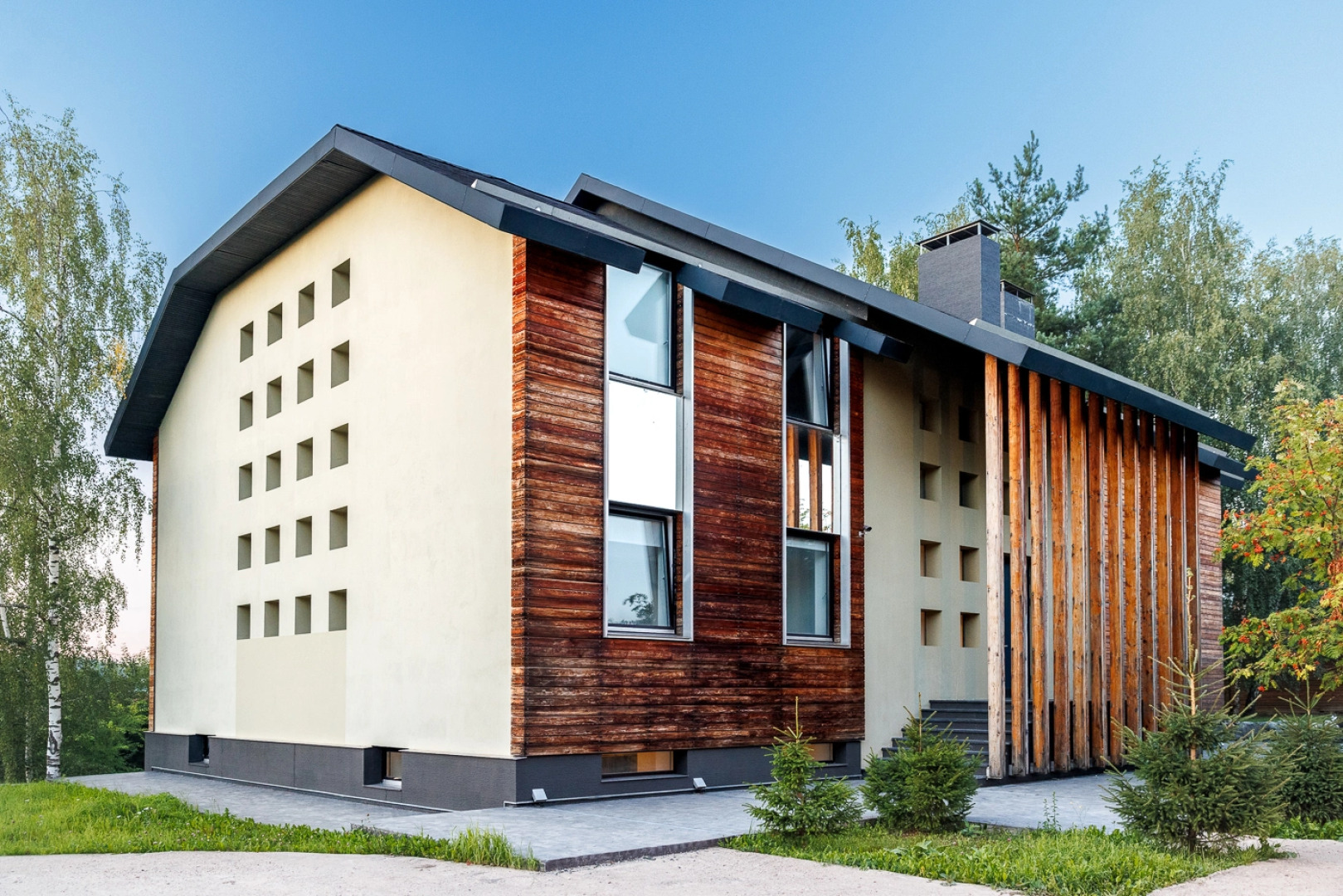 Коттедж Huse Современный с бассейном в Нахабино